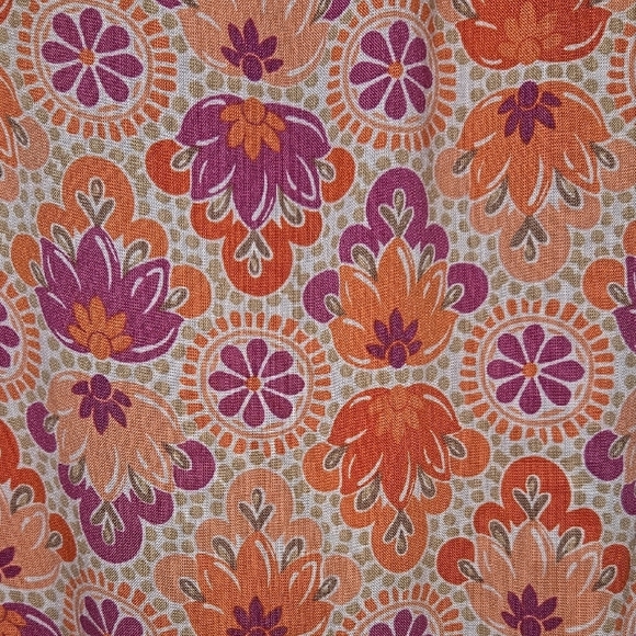 Croft & Barrow Orange Relaxed Blouse with Airy Fabric - Picture 4 of 4